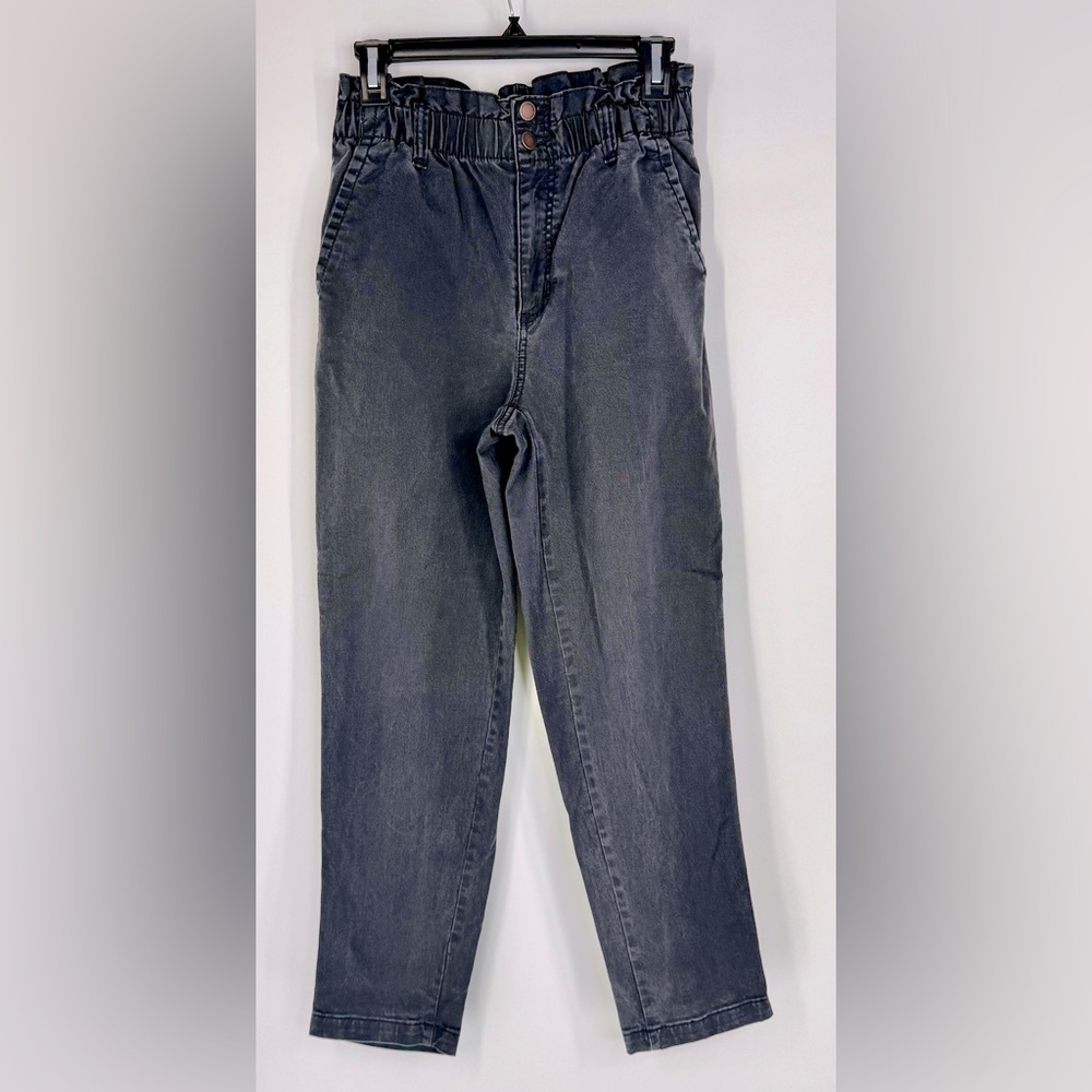 Universal thread grey high waisted paper bag pants
